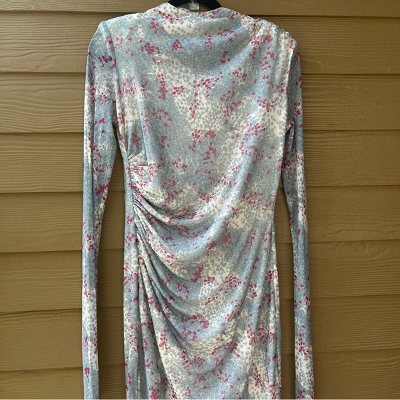 Undra Celeste Double Ruched Mesh Dress Size Medium - Picture 4 of 8